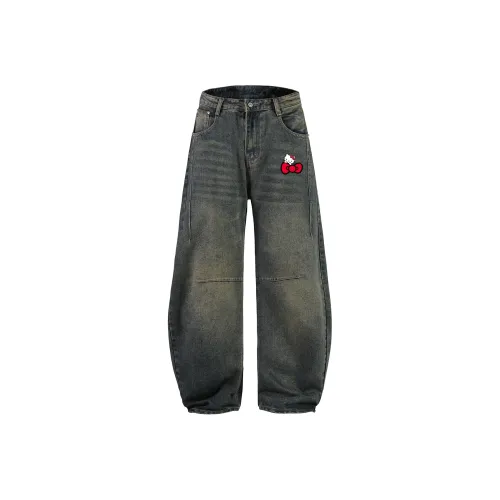Sanrio x Hello Kitty Hello Kitty SS25 Джинсы Унисекс