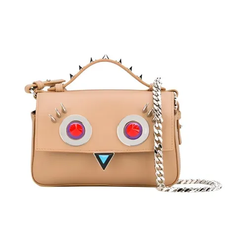 FENDI Baguette Коровья кожа Сумка-багет Сумка Сумка через плечо Сумка через плечо Женская Розовая Многоцветная