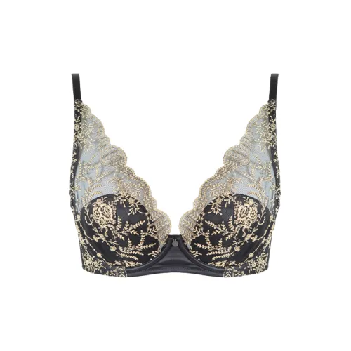 Atelierintimo Темный Черный 2,0 Бюстгальтер Шелк Рекомендуемая чашка бюстгальтера ONLY Бюстгальтер Женские Бюстгальтеры