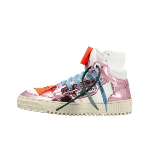 OFF Белый OFF COURT Высокий Топ Стильные Скейтбординги Женские Белый Розовый