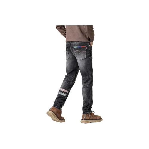 ZENGZHI Джинсы Облегающий крой Прямой крой Унисекс