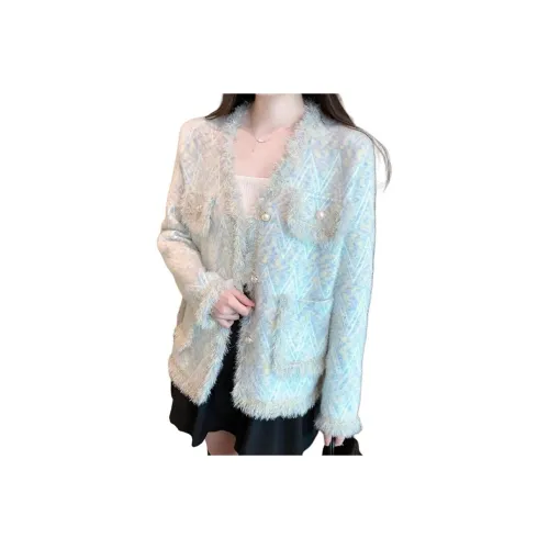 AHRTB Зеленый Женский Короткий Пальто