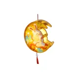 Средний осенний деревянный сказочный фея кролик спутники луна