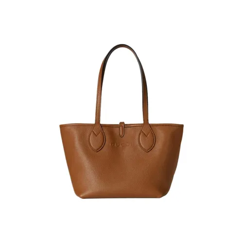 GUCCI GRAIN LEATHER Тоут Сумка Сумка для покупок Сумка Маленькая Женская Коричневая