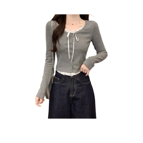 CASTLE WOODS Серый Женские T-рубашки