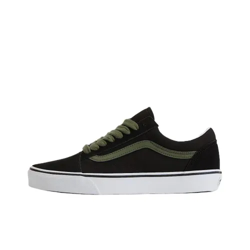 Vans Old Skool Low Топ Скейтборд Кроссовки Унисекс Черный