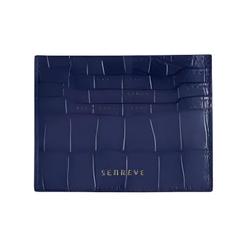 SENREVE Крокодиловый узор Тисненая кожа Кошелек Женские Океанский синий Золотой