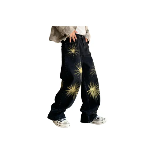 Sunburst Черный Унисекс Джинсы