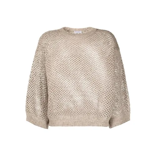 BRUNELLO CUCINELLI SS22 Свитер Женский Тауповый