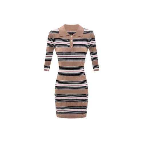 GRAYISMOON Короткое платье с короткими рукавами женское