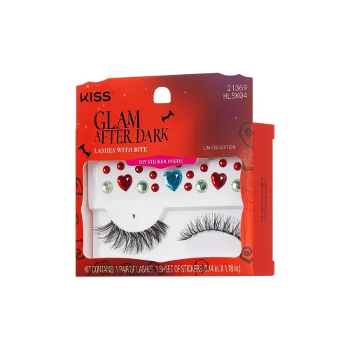 KISS NEW YORK Хэллоуин Ограниченный Таинственный Драгоценный камень Накладные ресницы Thickening Стиль 1 Пара