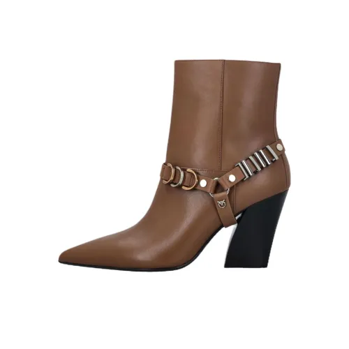 PINKO Love Birds series Ботильоны 8,5 см Женские Коричневый