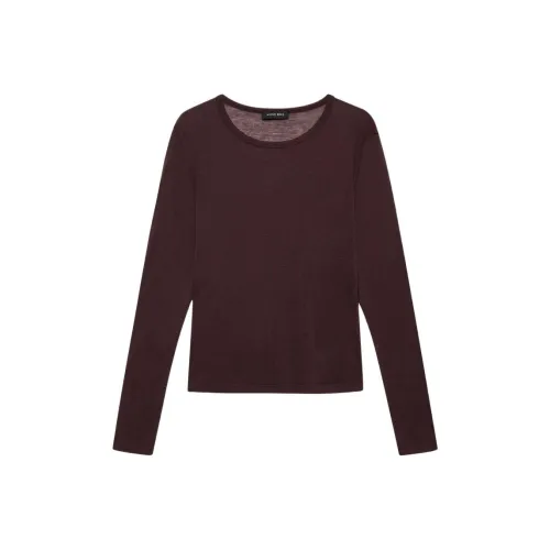 Anine Bing Коричневый Женские T-рубашки