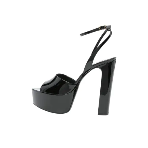 SAINT LAURENT Jodie One Ремень Сандалии 12,5 см Женские Черные