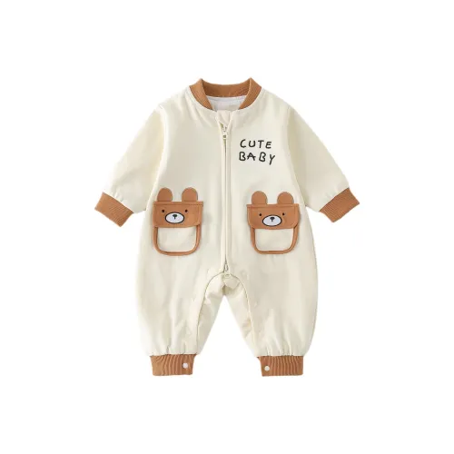 XiaoJinBu Экрю Детские комбинезоны ползунки