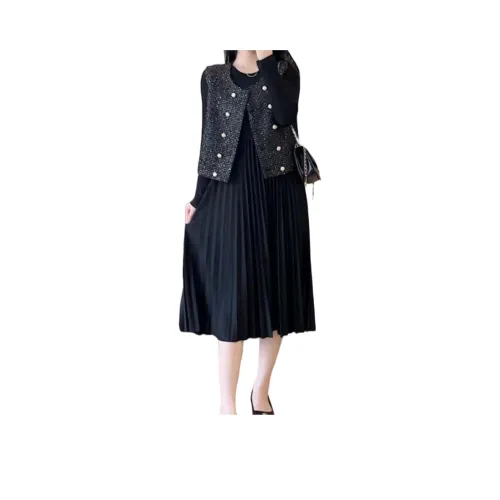 XIANSINIAO Длинное платье с длинными рукавами женское