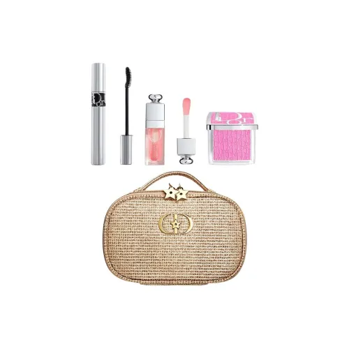 DIOR 25 Christmas Limited ЛАК для губ ГЛосс Румяна Тушь для ресниц Праздничный набор макияжа Легкий к Смесь Сияние Длинное действие Четырехкомпонентный набор