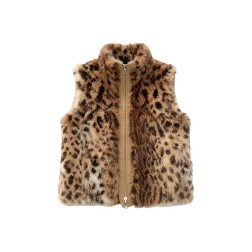 BIFH Двойной Sided Леопард Женские Жилеты