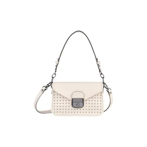 LONGCHAMP Mademoiselle Коровья кожа Портативная сумка через плечо сумка на плечо Женская Бежевая