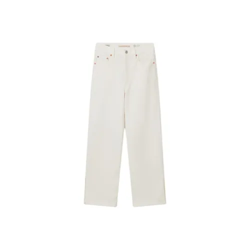 Levis Белые Женские Джинсы