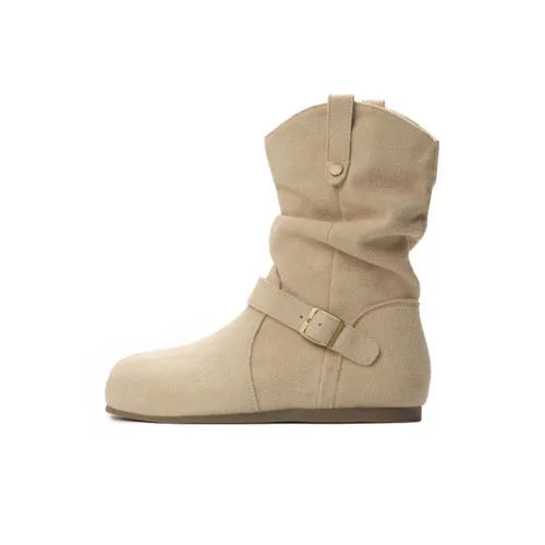 GULIA Martin Boots Минималистский стиль Бежевый Женские