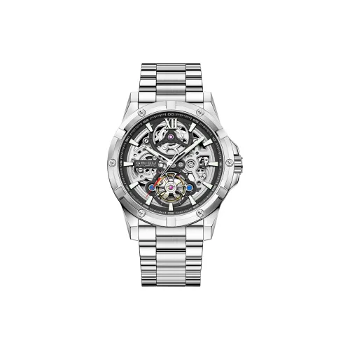 GAIDU Explorer Collection Автоматический Механический Механизм Стальной Ремешок Часы Мужские Черный Циферблат