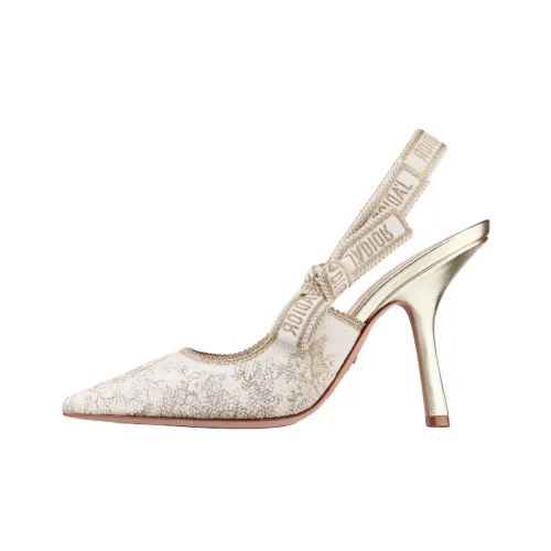 DIOR J'Adior Узкий каблук Высокие каблуки Женские Белый Золотой
