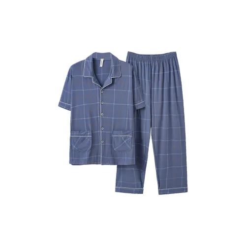 FARO Телесно-синий мужской пижамный комплект