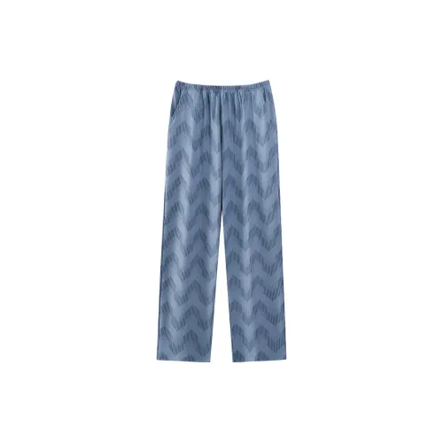 FENTENGCARE Синий Мужские Пижамные Штаны
