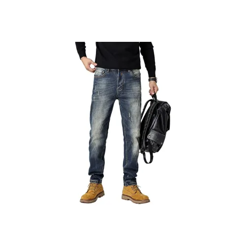 ZENGZHI Джинсы Облегающий крой Прямой крой Унисекс