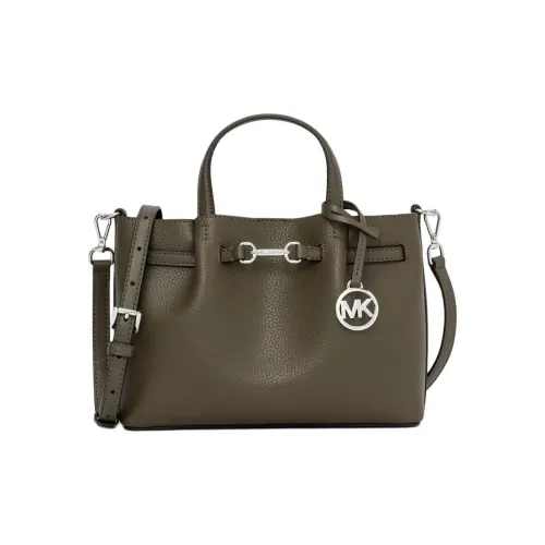 MICHAEL KORS Carson Коровья кожа Одно плечо Сумка Маленький Унисекс Оливково-зеленый