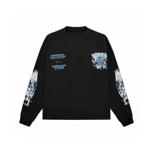 WILDX Winged Черная Унисекс T-рубашка