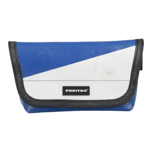 FREITAG Полиэстер Messenger Bag Брелок Клатч Унисекс Небесно-Синий Белый
