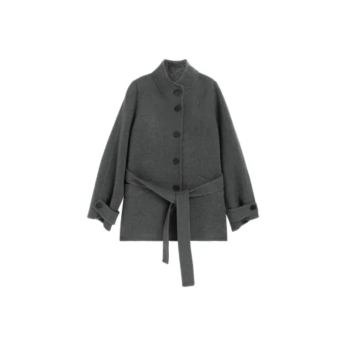 DE Mincollection Темно-серый Женский Пальто