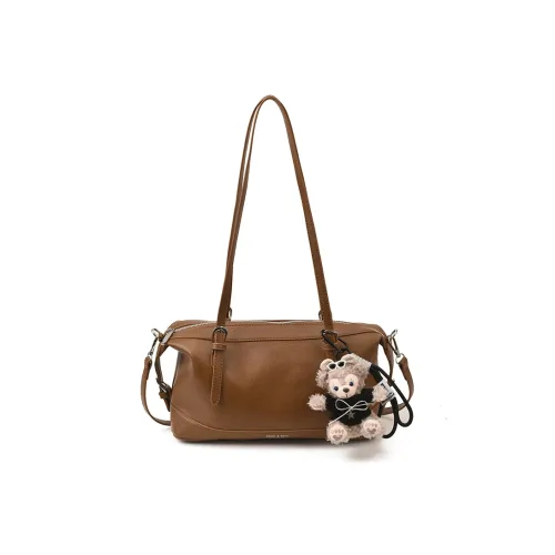 Tezimyt ПУ (полиуретан) Сумка через плечо Стандартная Кофейно-коричневый Черный