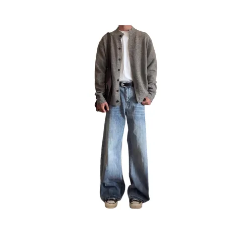 LEONBINNO Blue Unisex Jeans LEONBINNO Синий Унисекс Джинсы