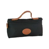 Кожа, нейлон, переносная косметичка (черная)