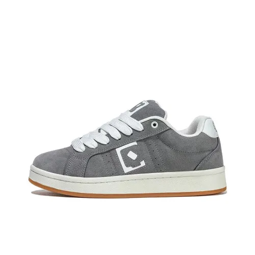 Princess Bee Низкий топ Винтаж Скейтборд Кроссовки Унисекс Серый Белый