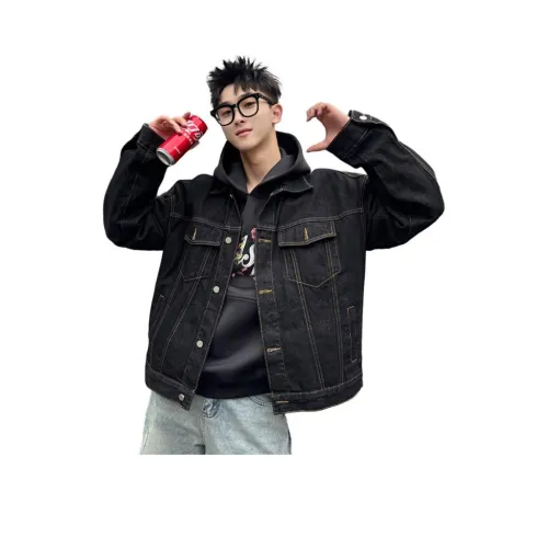 AWAO Черный Унисекс Джинсовые куртки
