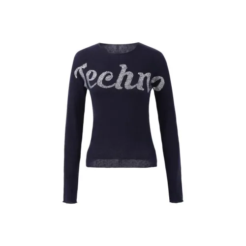 TCH Темно-синий Синий Женский Трикотаж