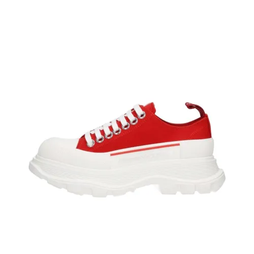 Alexander McQueen Низкий топ Повседневная обувь Женская Красная