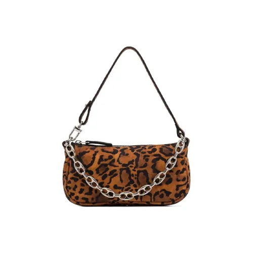 By Far Mini Rachel Замшевая сумка-багет сумка через плечо мини женская коричневая