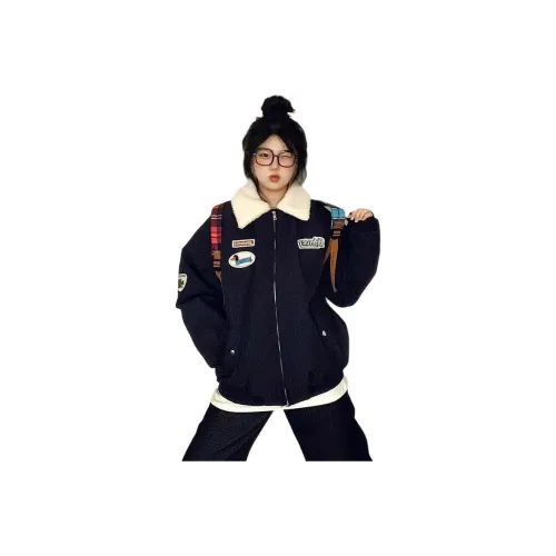 STYUW Темно-синий женский пуховик