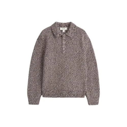 COS Коричневый Белый Мужские Свитера