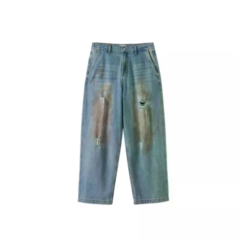 BUTTBILL Синий Унисекс Джинсы