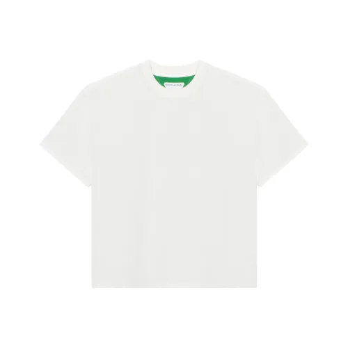 Bottega Veneta Т-рубашка с оборванным плечом Женская Белая