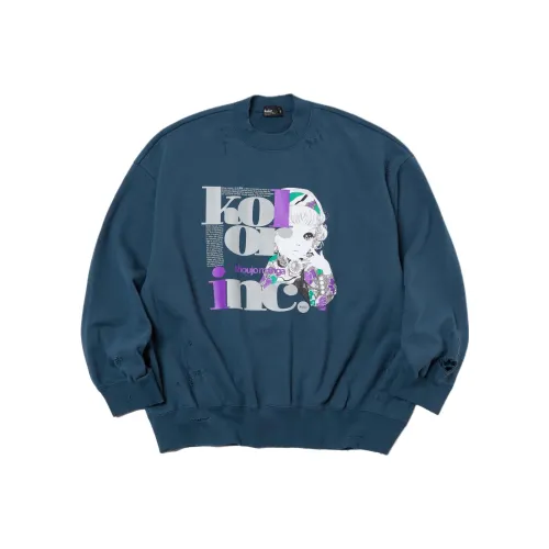 KOLOR Синий Мужской Свитшот