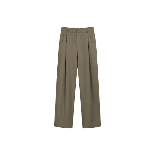 SNZX Хаки Стиль "Старые деньги" Повседневные брюки Женские Повседневные брюки