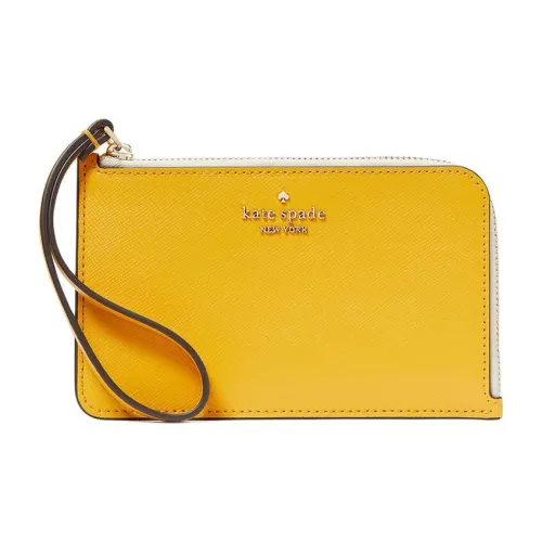 Kate Spade Saffiano кожа клатч маленький женский желтый