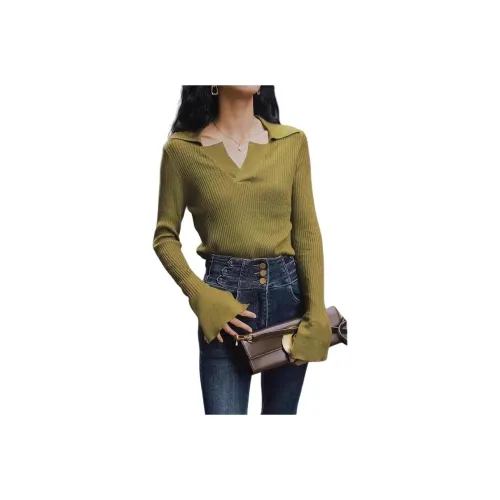 DEDY Зеленый Женский Трикотаж